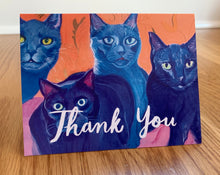Load image into Gallery viewer, Thank You cards (cat edition)